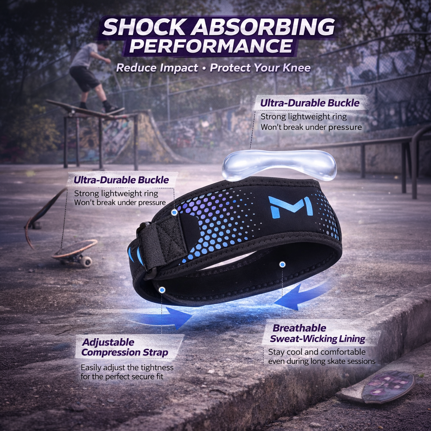 RollBlock Impact™ Knee Support